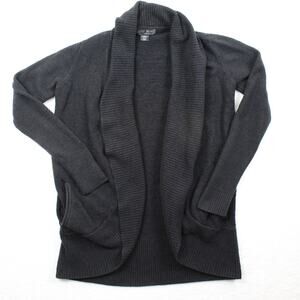 Barefoot Dreams Cardigan Womens XS Black Soft Cozy Lounge Knit Comfort Travel